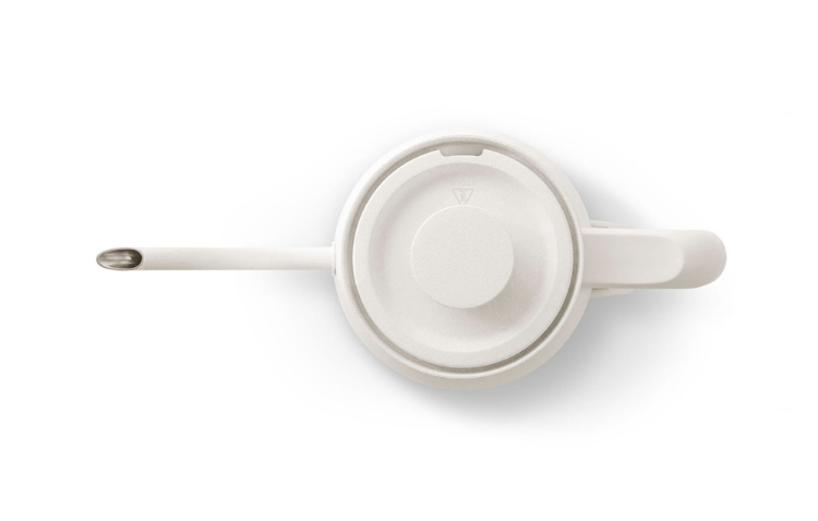 White the kettle, top view