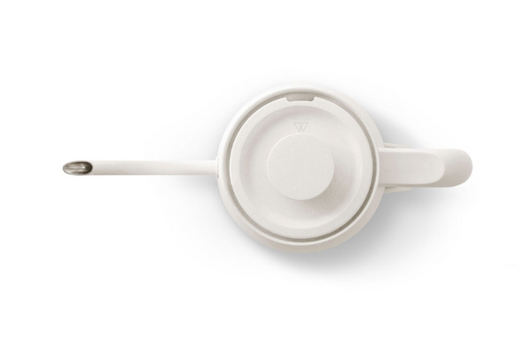 White the kettle, top view