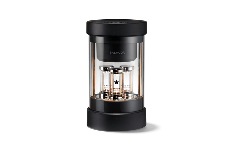 Black the speaker, front, slightly from above