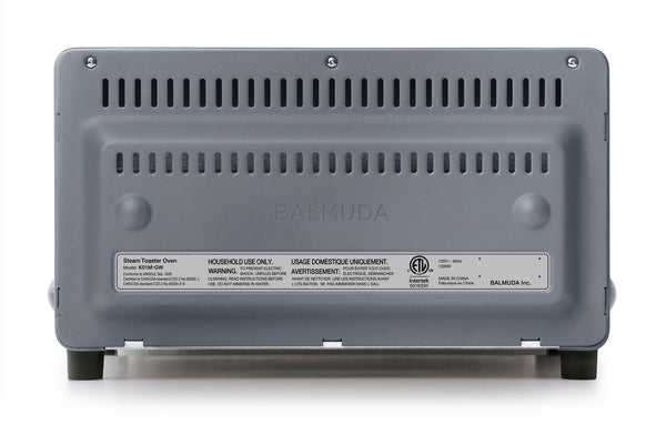 Grey the toaster, rear view