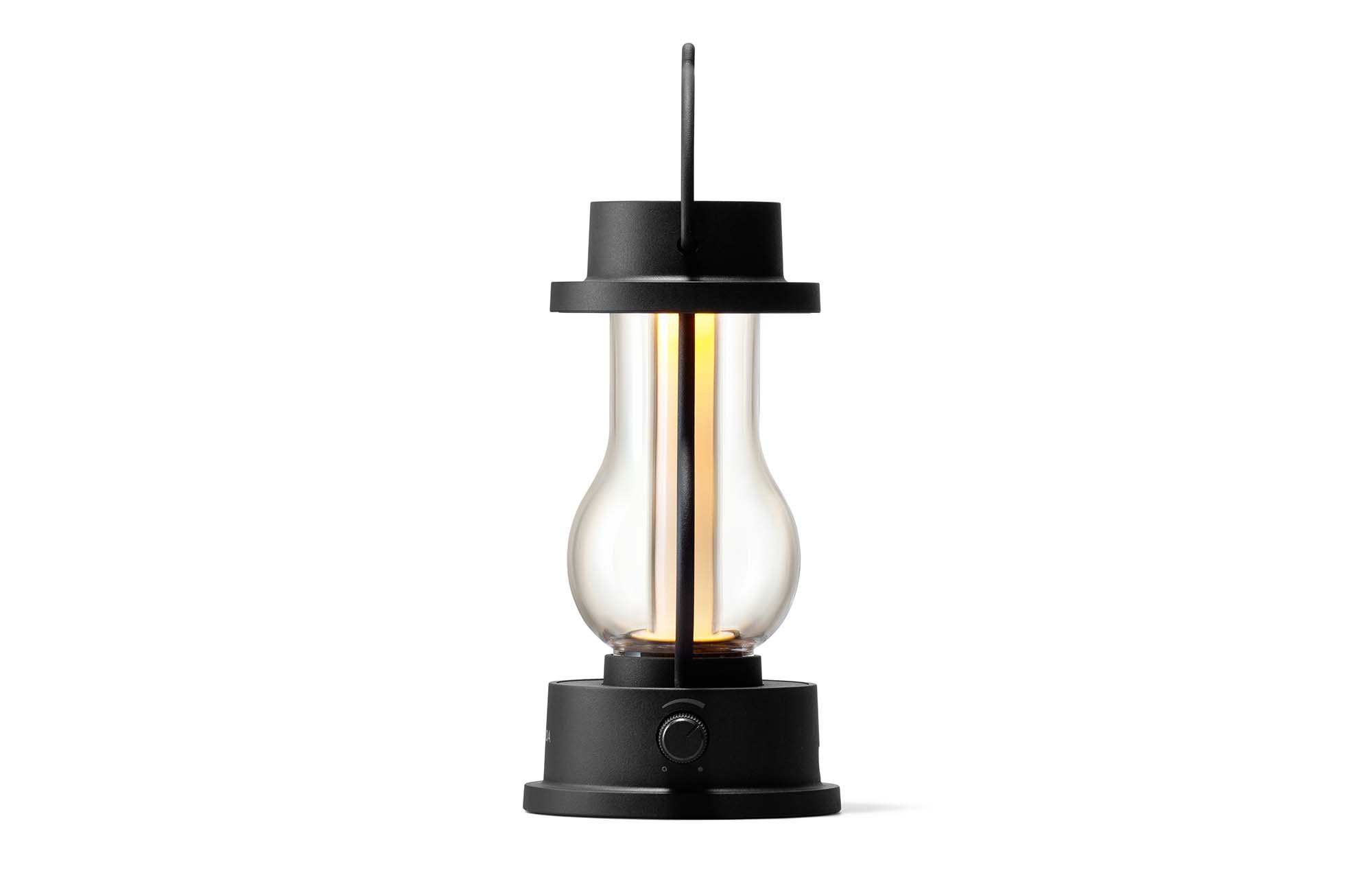 Black, the lantern, side view
