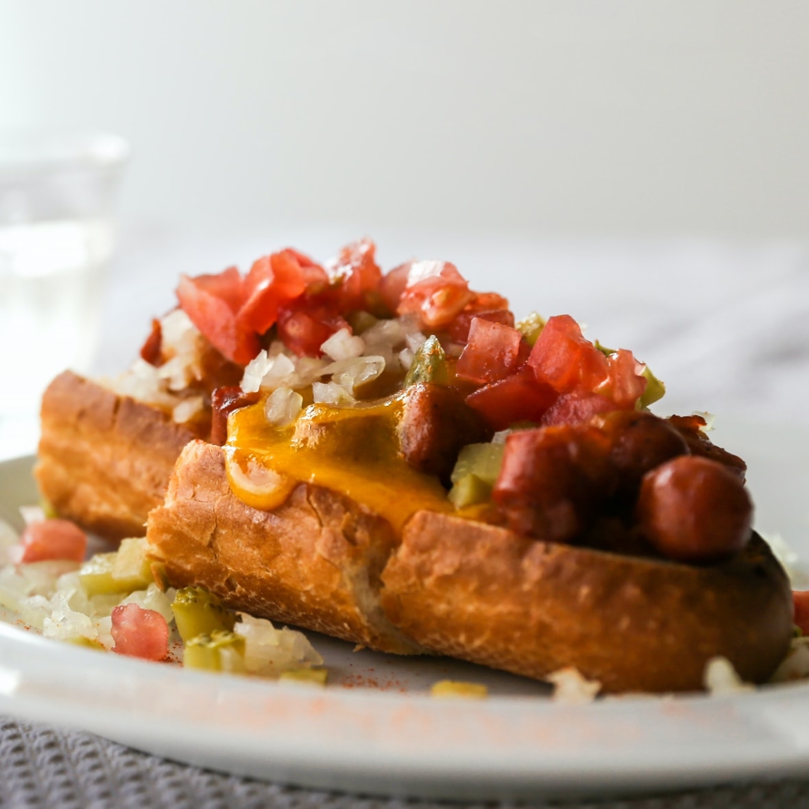 Spicy Chorizo & Cheddar Cheese Open Sandwich