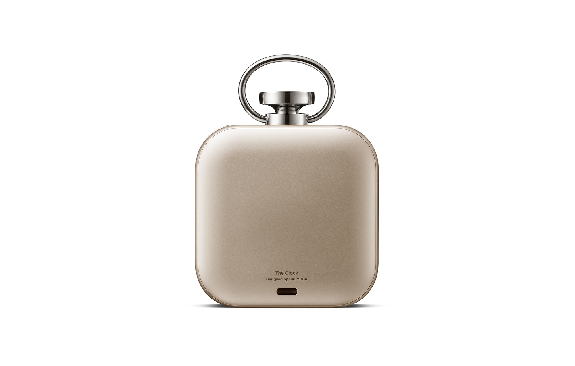 BALMUDA The Clock Limited Edition Champagne Rear view and charging port