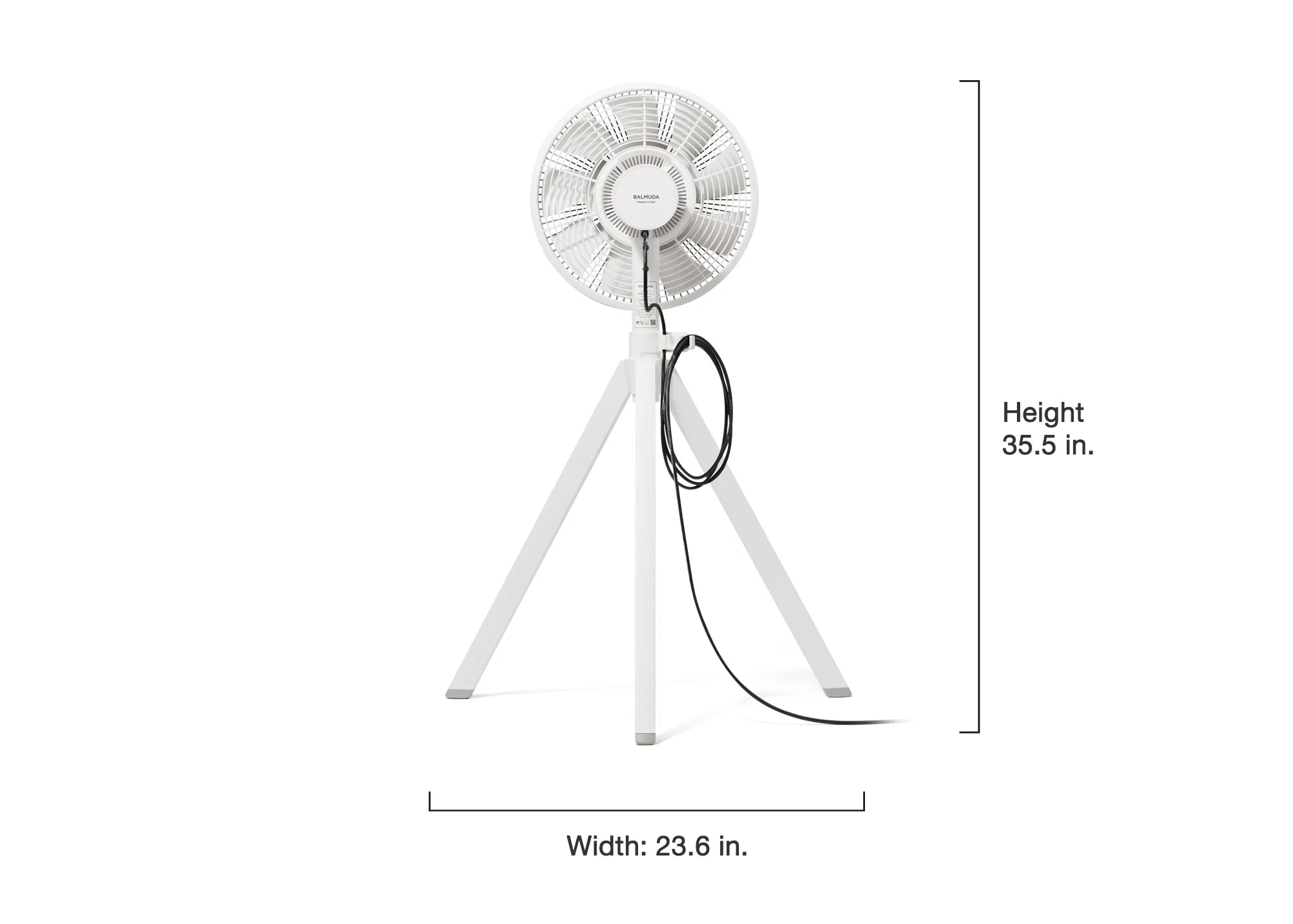 BALMUDA naturewind studio White back view