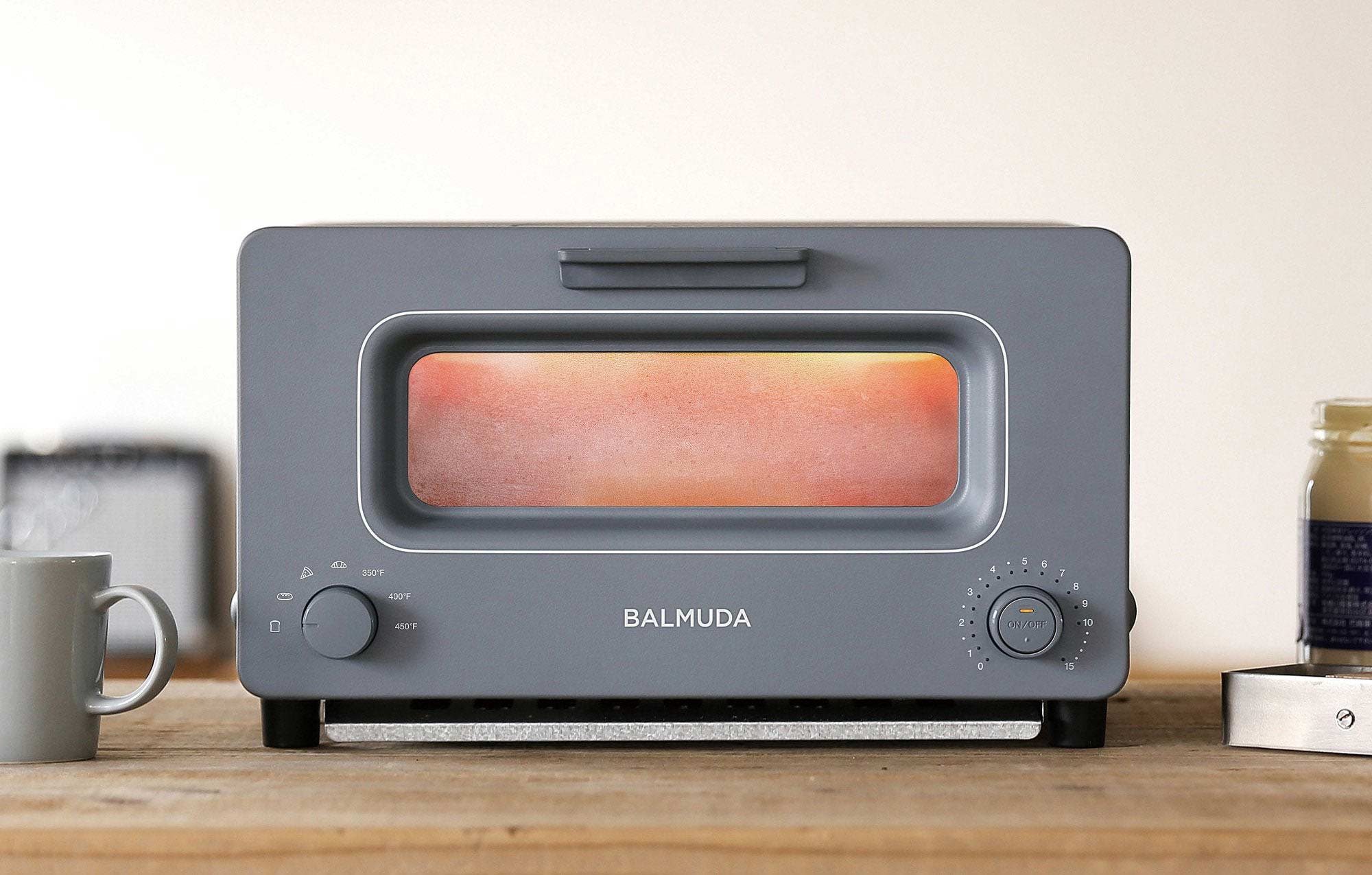 BALMUDA The Toaster | Steam Oven Toaster | 5 Cooking Modes - Sandwich  Bread, Artisan Bread, Pizza, Pastry, Oven | Compact Design | Baking Pan 